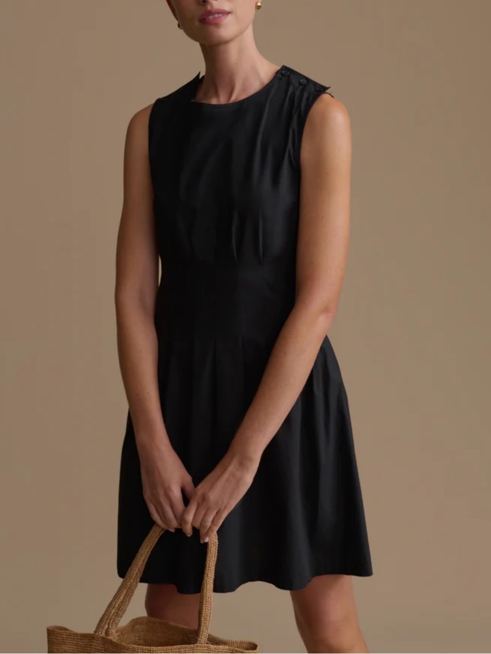 NWOT Jenni Kayne Reverie Dress Black Cotton Mini Sundress A-Line Medium Summer - Picture 3 of 11